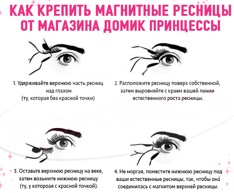 How magnetic eyelashes are attached