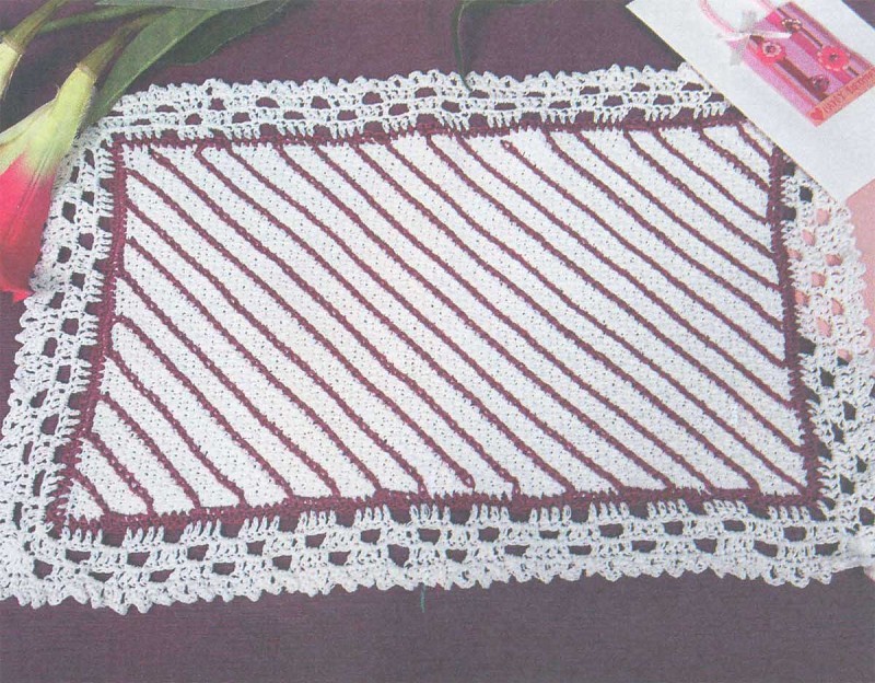 Comment crocheter une serviette à deux couleurs