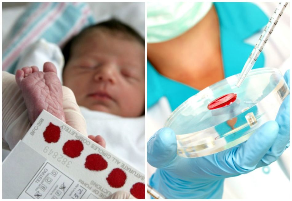Vérvizsgálat a csecsemő sarkából