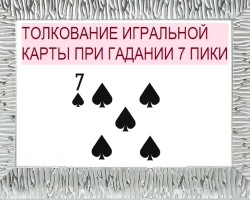 ¿Qué significa el siete del pico en las cartas (36 cartas): descripción, interpretación, descifrado de posición directa e invertida, combinación con otras cartas en amor y relaciones, carrera?