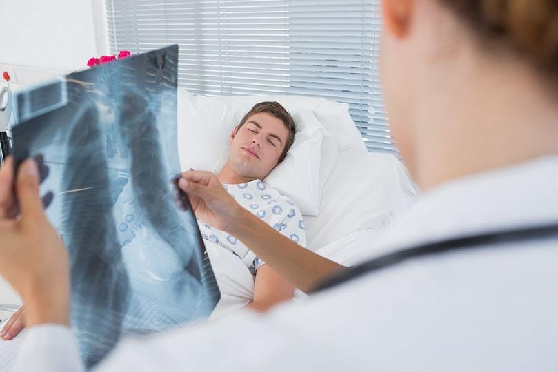 Pneumonie sur x -ray