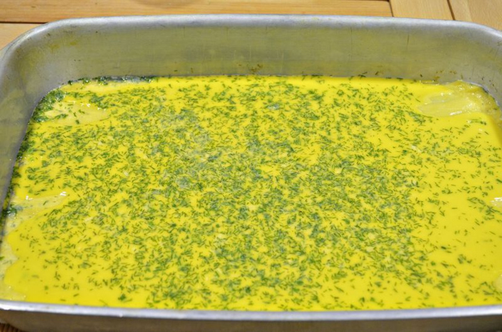 OMLET Roulette mit Pilzen: Backen Sie zum Backen