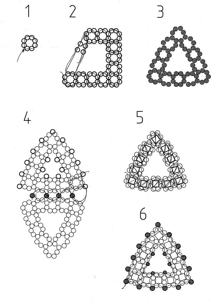 Схемы плетения колец из бисера
