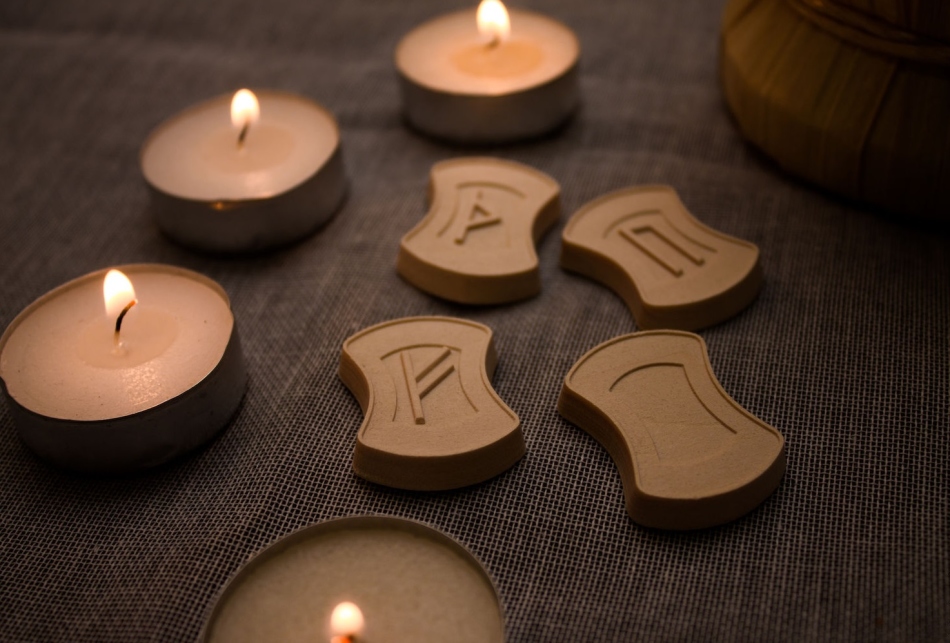 Wooden runes