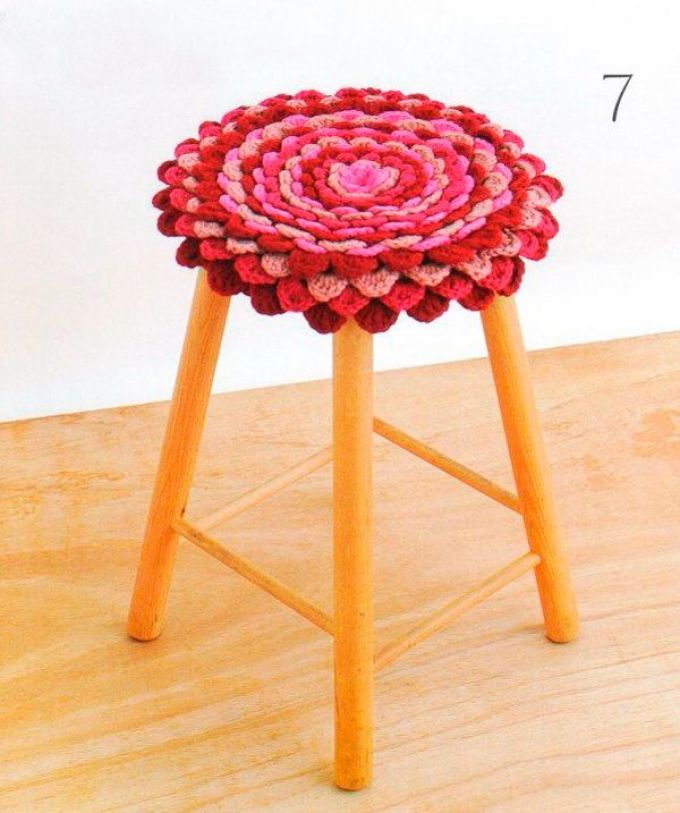 Картинки по запросу "коврик на стул: вязание крючком для начинающих, идеи, фото"