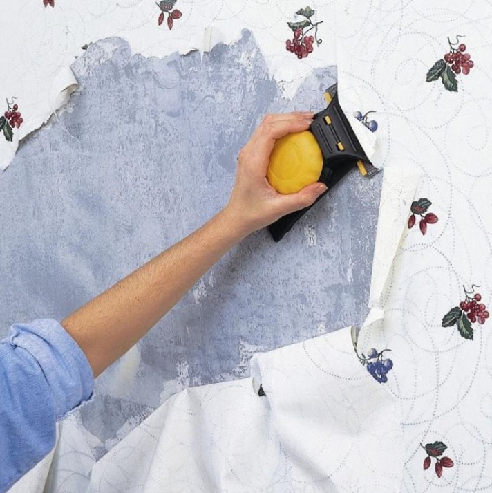 Kako enostavno in hitro odstranite ne -tkano in vinilno ozadje s stene in stropa brez nepotrebnega napora: Fotografija