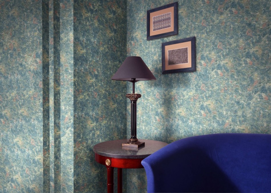 Perfectly liquid wallpaper will fit into sleeping rooms