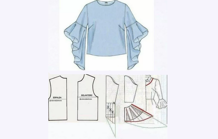 Pattern to the New Year's costume of modern Snow Maiden for a girl