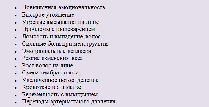 Hormonal değişim belirtileri