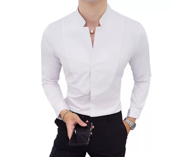 Λευκό πουκάμισο άντρες-Μοντέρνες εικόνες 2022-2023