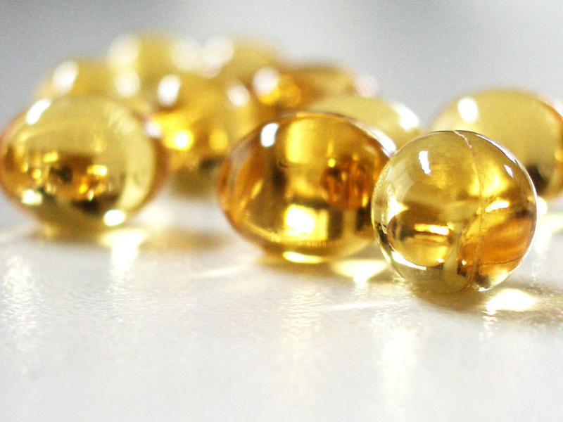 Vitamin E capsules