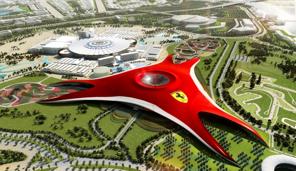 Ferrari Park in Abu Dhabi, UAE