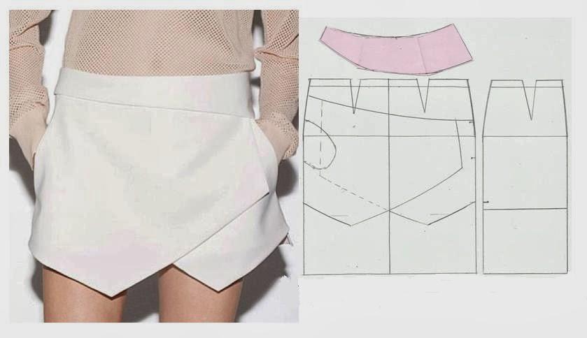 Как сшить юбку шорты