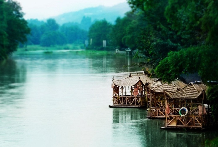 Un río que divide a China en dos partes