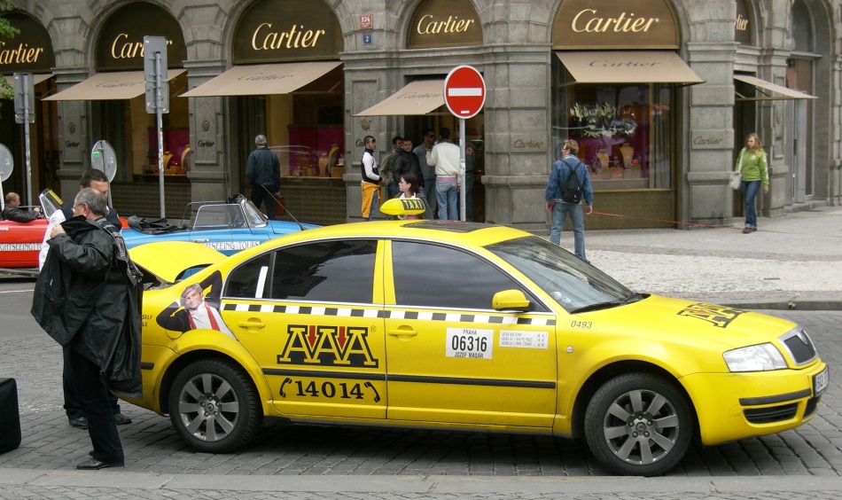 Taxi in Prague, Czech Republic