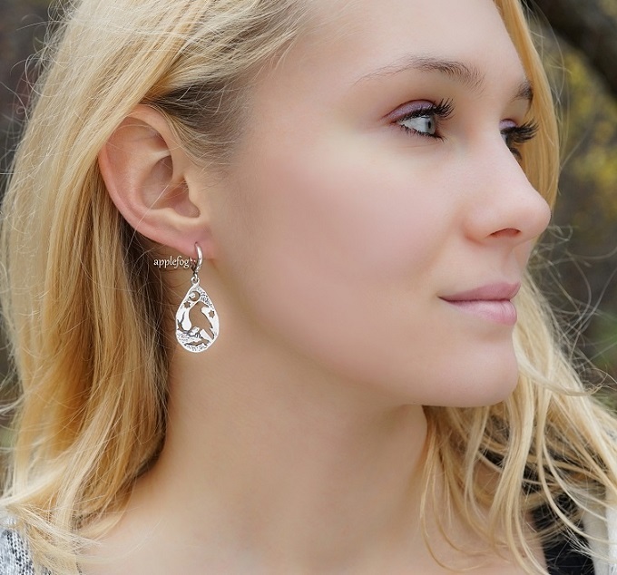 Boucles d'oreilles dorées