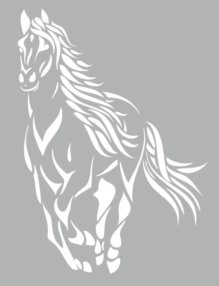 Caballo - Plantilla para dibujar