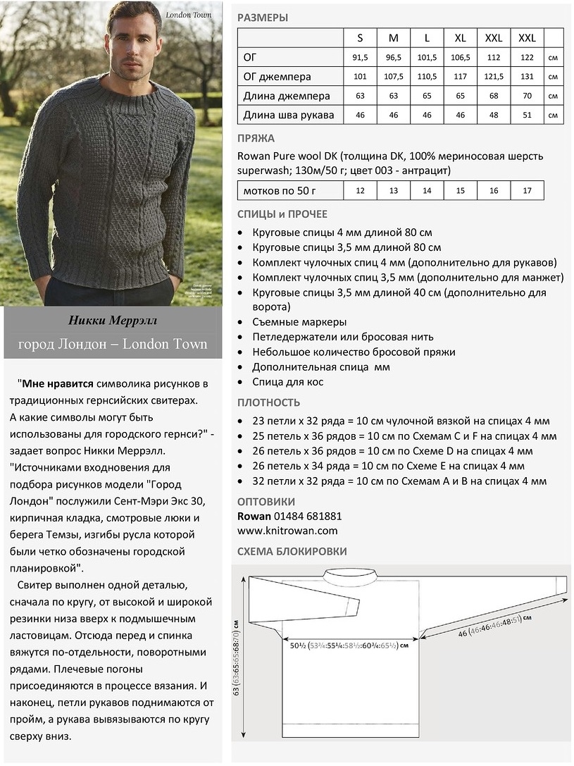 Мужской свитер 46 размера спицами схемы с описаниями
