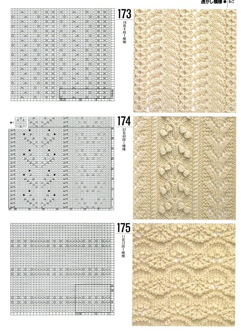 Схемы узоров для вязания женских жилетов спицами, пример 10