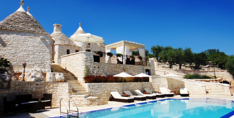 Hotel a valóban Albrobello házában, Apulia, Olaszországban