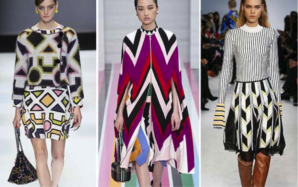 Ulična moda jeseni-zima, ki jo bosta za dekleta in ženske-geometrija pritegnila pozornost