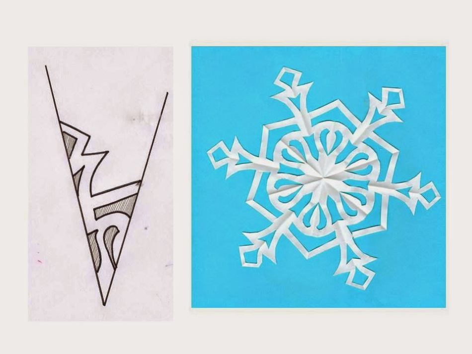 Снежинки из бумаги картинки