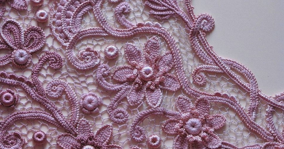Irish crocheted lace, motive 15