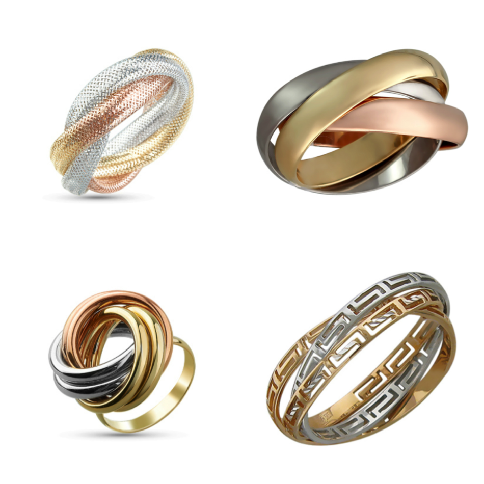 Золотые кольца модные тенденции