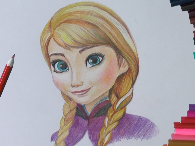 How to draw Anna from the 
