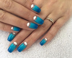 How to make a moon manicure gel varnish and shellac Spring, summer, autumn, winter? Nail design - moon manicure for short and long nails