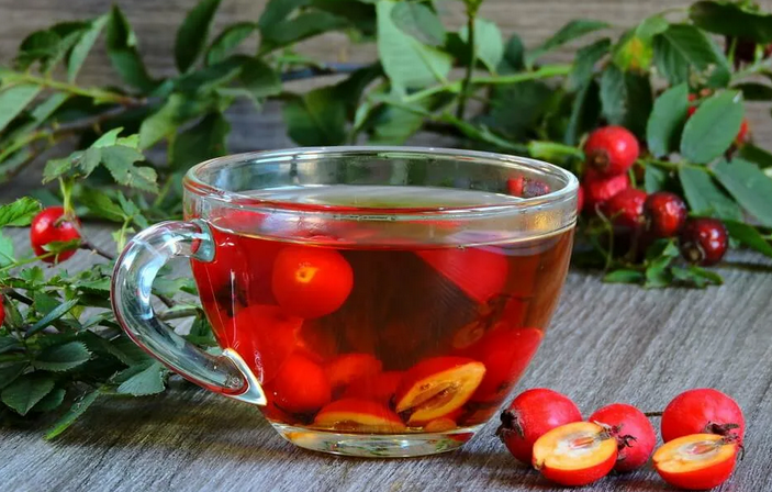 Thé vitamine avec rosehip