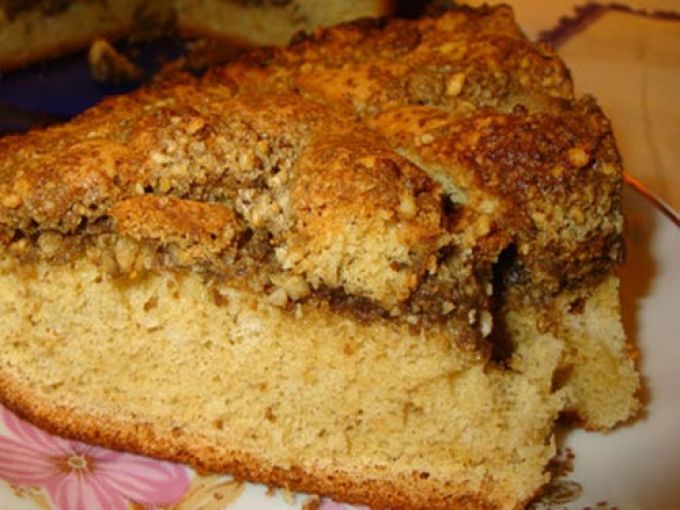 Belle tarte aux noix et halva