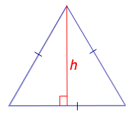 Območje enakostraničnega pravilnega trikotnika