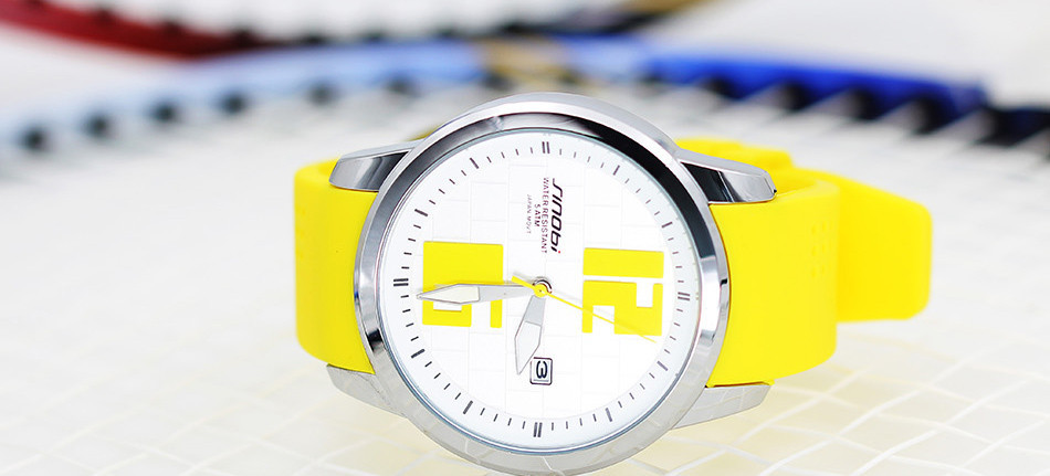 Sinobi watch model in yellow color