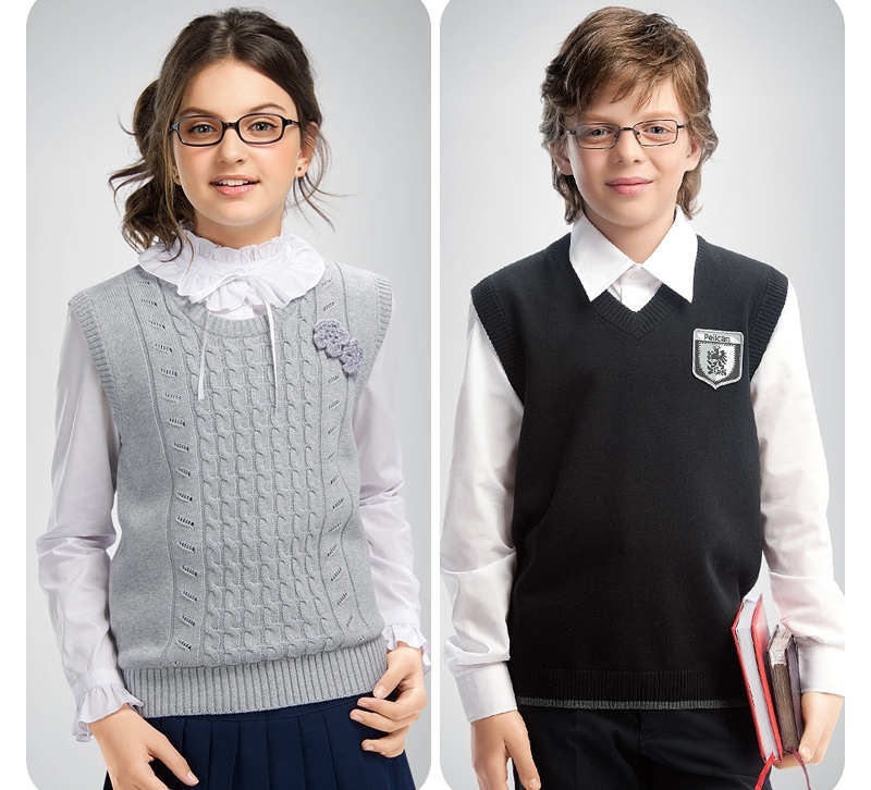 What vest to knit for a girl to school with knitting needles?