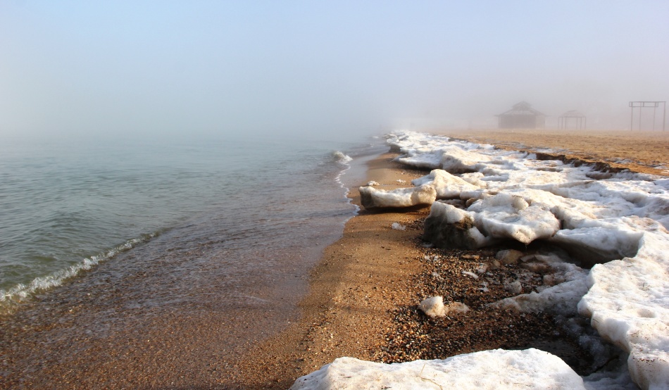 Азовское море зимой