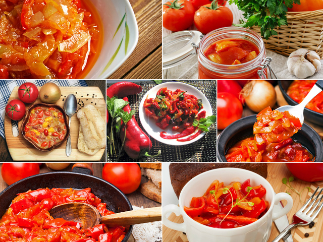 Лечо из помидор и перца: рецепт. Как приготовить вкусное лечо из болгарского перца на зиму «Пальчики оближешь», с луком, чесноком, кабачками, томатной пастой, морковью, баклажанами?