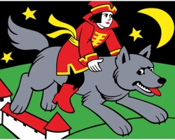 How to draw Ivan Tsarevich from the fairy tale of the Princess Frog? How to draw Ivan Tsarevich and a gray wolf?