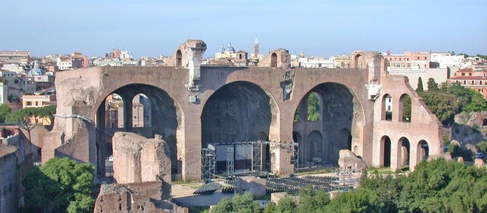 Basilica Maxentia, rimski forum