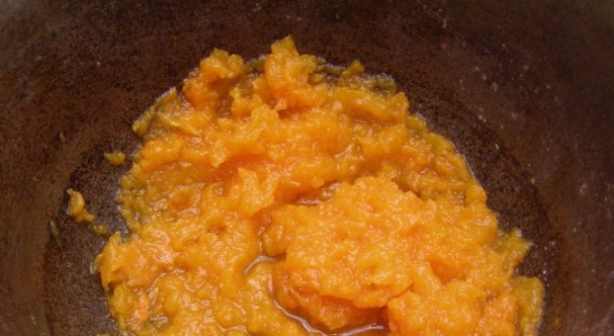 Puree from pumpkin