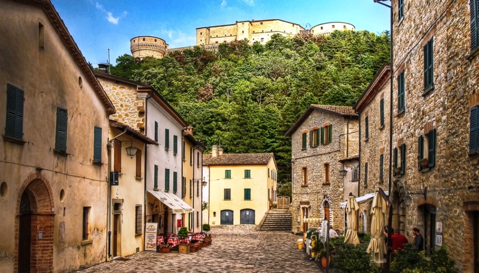 Village de San Leo, Emilia-Romania, Italie