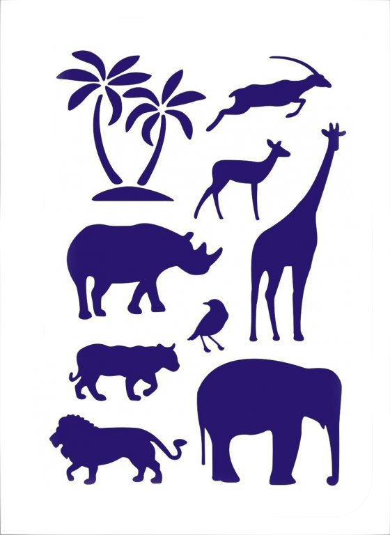 Animal stencils for application - ideas, photos of templates