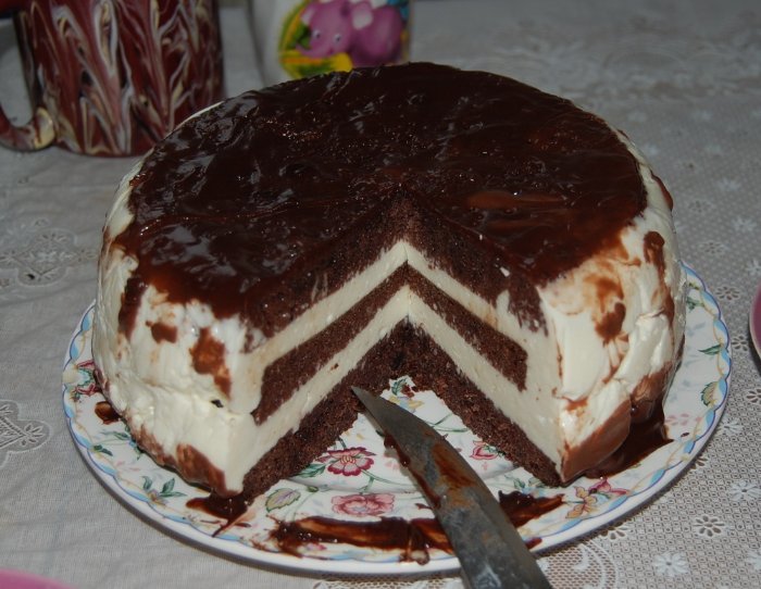 Gâteau au chocolat à biscuit