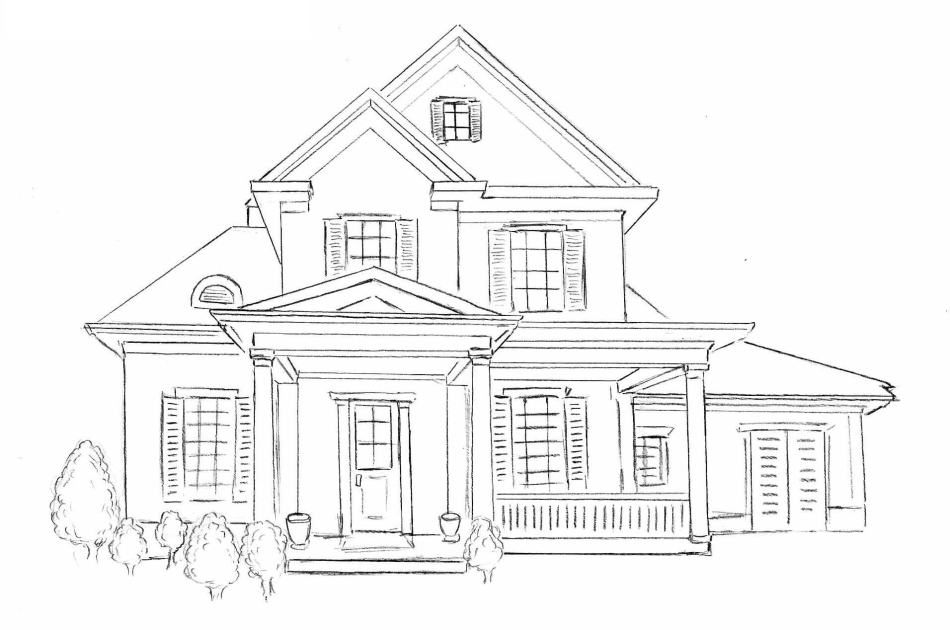 Как-нарисовать-дом