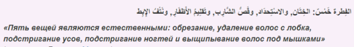 Slová proroka Mohameda o odstraňovaní chĺpkov na tele