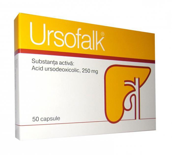 Ursofalk - un médicament pour les pierres dans la vésicule biliaire.