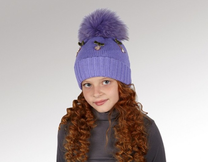 Fashionable children's hats: knitted and fur - beautiful and original