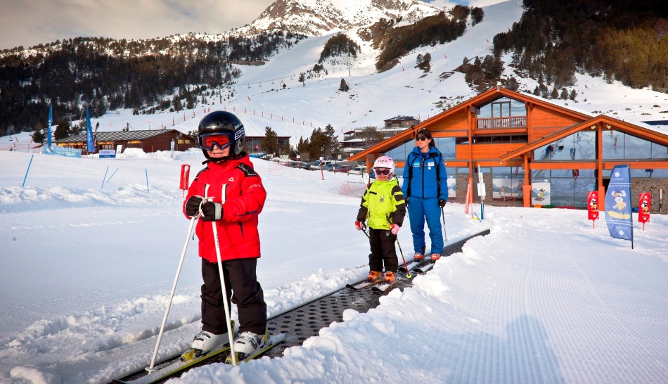 The ski resort Grandvalira, Andorra