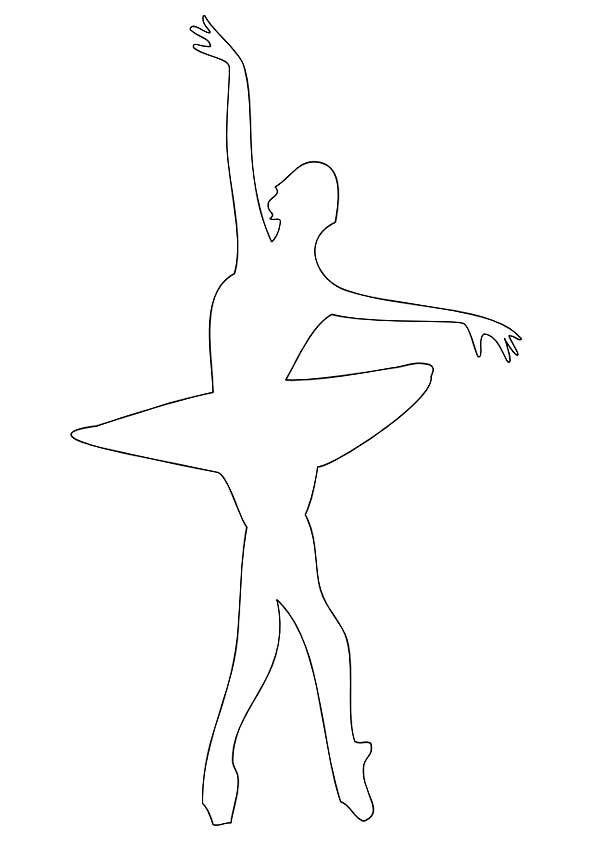 Mize balerin za rezanje in lepljenje, primer 8