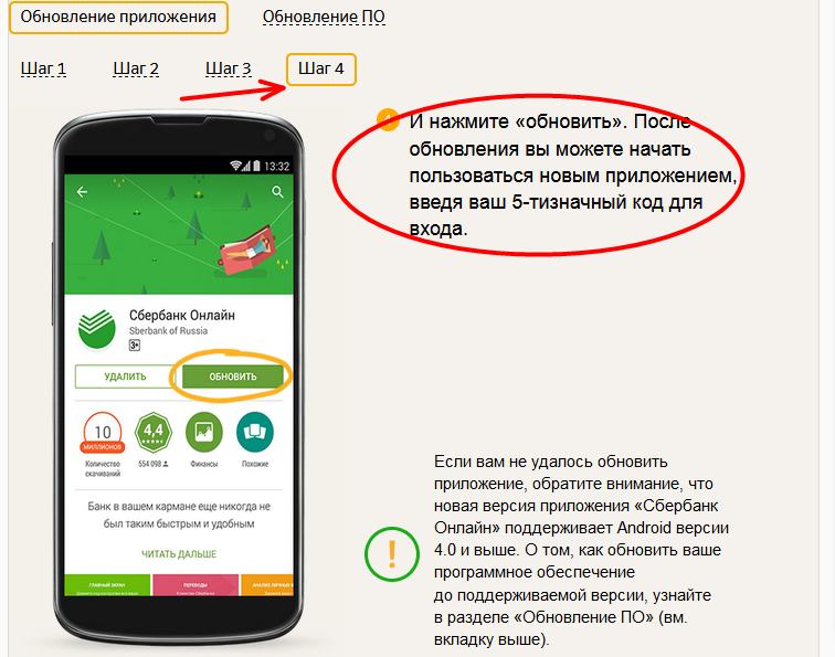 Kako hitro posodobiti Sberbank na spletu na telefonu Android?
